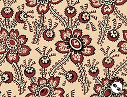 QT Fabrics Oxford Archival Packed Floral Light Cream QT Fabrics Oxford Archival Packed Floral Light Cream