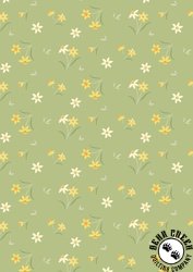 Lewis and Irene Fabrics Joys of Spring Daffodil Delight Spring Green Lewis and Irene Fabrics Joys of Spring Daffodil Delight Spring Green