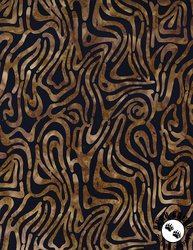 Wilmington Prints Cinnamon Twist Batiks Floating Lines Black