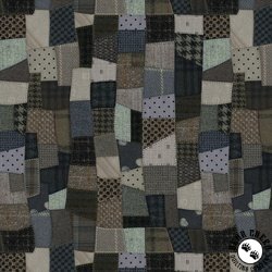 Studio E Fabric Snowy Days and Frosty Nights Blanket Stitch Patchwork Slate Studio E Fabric Snowy Days and Frosty Nights Blanket Stitch Patchwork Slate