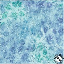 QT Fabrics Flourish Light Blue