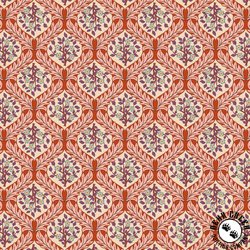 Lewis and Irene Fabrics Isabella Hidcote Tree on Terracotta Lewis and Irene Fabrics Isabella Hidcote Tree on Terracotta