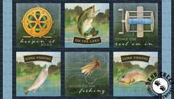 Wilmington Prints Gone Fishing Panel Wilmington Prints Gone Fishing Panel