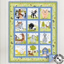 Barnyard Blues Storybook Free Quilt Pattern