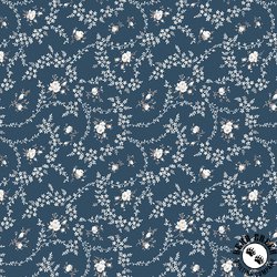 Riley Blake Designs Serenity Blues Vines Navy