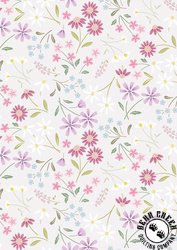 Lewis and Irene Fabrics Pressed Flowers Sleeping Bloom Pale Mink Lewis and Irene Fabrics Pressed Flowers Sleeping Bloom Pale Mink