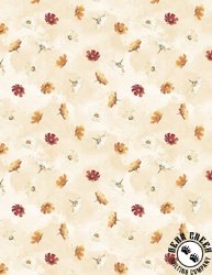 Wilmington Prints Harvest Blooms Flowers Toss Cream Wilmington Prints Harvest Blooms Flowers Toss Cream