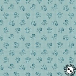Andover Fabrics Ayla Grid Flower Sky