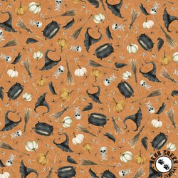 P&B Textiles Hocus Pocus Small Halloween Toss Orange