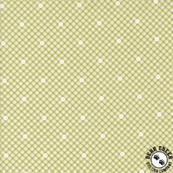 Moda Memory Lane Gingham and Dots Leaf Moda Memory Lane Gingham and Dots Leaf