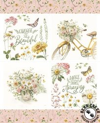 Riley Blake Designs Love Me More Flower Pillow Panel Riley Blake Designs Love Me More Flower Pillow Panel