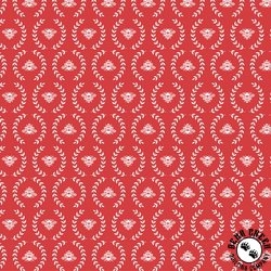 Windham Fabrics Clover and Dot Bee Red