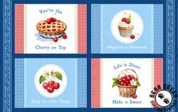 Wilmington Prints Sweet Cherry Placemat/Block Panel Wilmington Prints Sweet Cherry Placemat/Block Panel