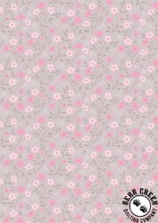 Lewis and Irene Fabrics Pressed Flowers Timeless Blossom Deep Taupe Lewis and Irene Fabrics Pressed Flowers Timeless Blossom Deep Taupe