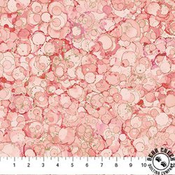 Northcott Midas Touch Bubble Texture Rose