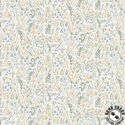 P&B Textiles Lakeside Days Packed Foliage Cream