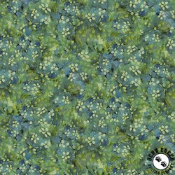 Timeless Treasures Forest Whisper Tonal Floral Green
