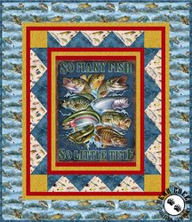 So Many Fish So Little Time by Quilting Treasures