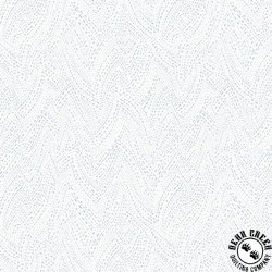 Henry Glass Quilter's Flour V Weave Geo White on White