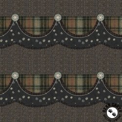 Studio E Fabric Snowy Days and Frosty Nights Scallop Border Shadow