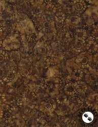 Wilmington Prints Cinnamon Twist Batiks Mosaic Circles Brown