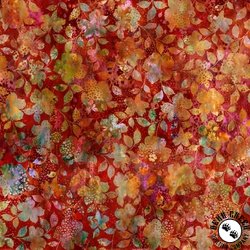 In The Beginning Fabrics Allure Patchwork Floral Red