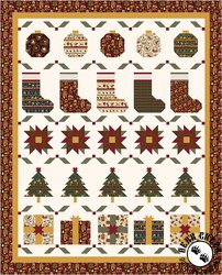 Up on the Housetop Row Quilt Quilt Kit - PREORDER
