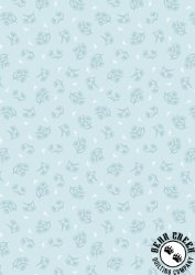 Lewis and Irene Fabrics Honey Sweet Tiny Floral Bee Blue Lewis and Irene Fabrics Honey Sweet Tiny Floral Bee Blue