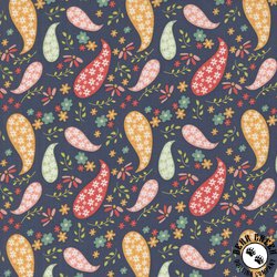 Moda Raspberry Summer Paisley Blueberry Moda Raspberry Summer Paisley Blueberry