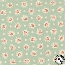 Moda Sunbonnet Flower Dots Dusty Blue Moda Sunbonnet Flower Dots Dusty Blue