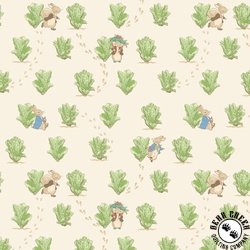 Riley Blake Designs Peter Rabbit and Benjamin Bunny Lettuce Patch Cream