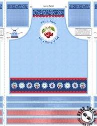Wilmington Prints Sweet Cherry Apron Panel Multi Wilmington Prints Sweet Cherry Apron Panel Multi