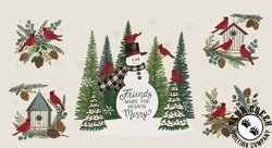 Moda Winter Friends Panel Snowy White Moda Winter Friends Panel Snowy White