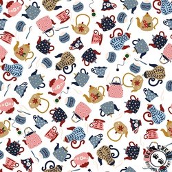 Riley Blake Designs A Spoonful of Sugar Tea and Sugar Cloud
