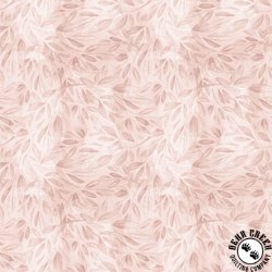 Blank Quilting Petals and Pewter Leaf Allover Dusty Rose