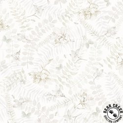 P&B Textiles Indigo Song Tonal Floral White