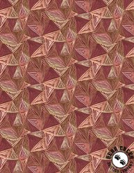 Wilmington Prints Floralscape Geometric Red