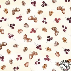 Maywood Studio Rustle Acorns/Berries Cream Maywood Studio Rustle Acorns/Berries Cream