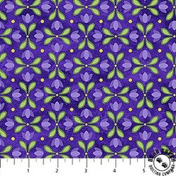 Northcott Tulip Garden Geo Purple/Multi