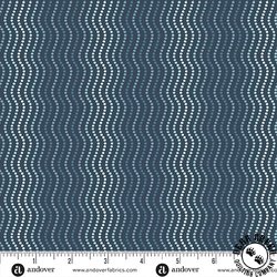 Andover Fabrics High Tide Waves Dark Blue