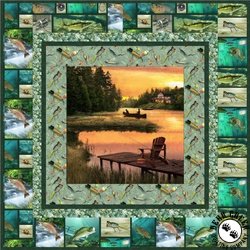 Lakeside Reflections Free Quilt Pattern by SPX Fabrics