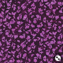 Riley Blake Designs Expressions Batiks A Nod to Mod Pressed Flowers Plum Dressing