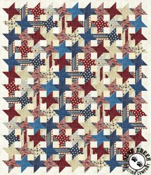 Stonehenge Land of the Free Stars and Stripes - Stars of Valor Free Quilt Pattern by Northcott