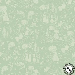 Riley Blake Designs Peter Rabbit and Benjamin Bunny Tonal Garden Green Riley Blake Designs Peter Rabbit and Benjamin Bunny Tonal Garden Green
