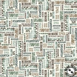 P&B Textiles Bigfoot Country 4-Way Nicknames Cream P&B Textiles Bigfoot Country 4-Way Nicknames Cream