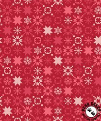 Maywood Studio Kimberbell A Quilty Little Christmas Snowflake Red