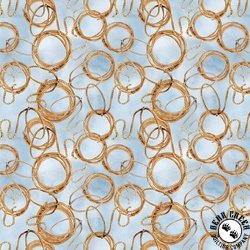 Benartex Gone Country Lasso Allover Blue Benartex Gone Country Lasso Allover Blue