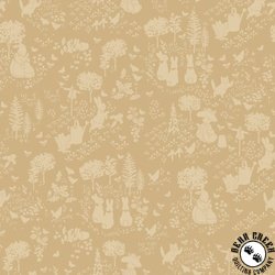 Riley Blake Designs Peter Rabbit and Benjamin Bunny Tonal Garden Tan Riley Blake Designs Peter Rabbit and Benjamin Bunny Tonal Garden Tan