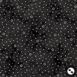 Maywood Studio Spooky Stitches Star Dot Black