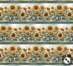 Wilmington Prints Sunkissed Border Stripe Wilmington Prints Sunkissed Border Stripe